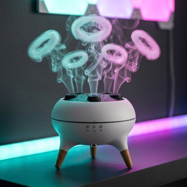 The Jellyfish smoke ring diffuser detail