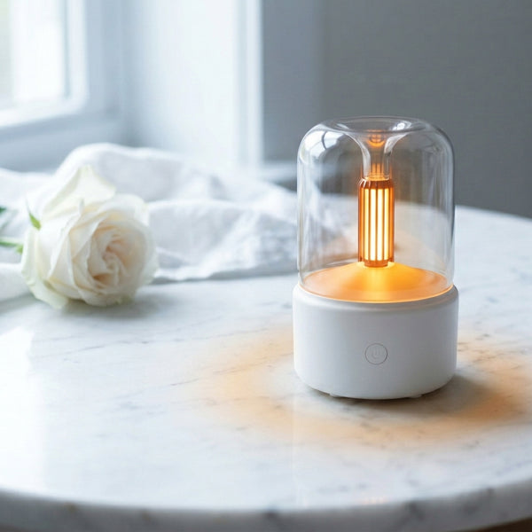 The Lumiere candlelight diffuser detail