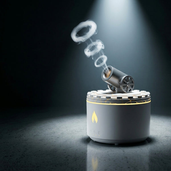 The White Cannon smoke ring diffuser detail