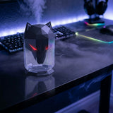 The Wolf diffuser black with red glowing eyes